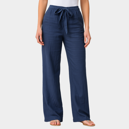 ג’וליה | מכנסי לינו אלגנטיים עם מותן מתכווננת לנוחות מושלמת