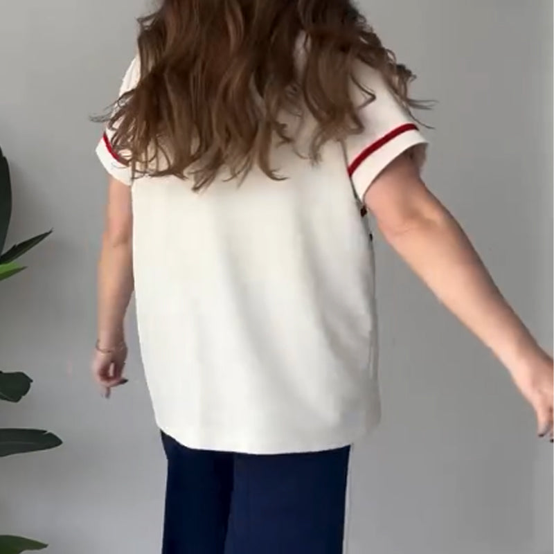 Bryaska - סט טי-שירט ומכנסיים קז'ואל נוח ומעוצב